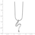 thumbnail image 2 of 925 Sterling Silver 18 Inch Diamond S Necklace 2 Extender Pendant Charm Fancy, 2 of 6