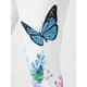 thumbnail image 4 of Legging Recortado con Estampado de Mariposa en Talla Extra Rosegal Leggings de talla grande, 4 of 5