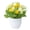 Yellow, variant on SPRING PARK Small Potted Fake Bonsai Plant Artificial Flowers for Home Office Table Decor