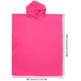 thumbnail image 2 of Microfiber Changing Bath Robe for Adults Quick-drying Breathable and Comfortable Changing Beach Blanket Hooded Poncho Bathrobe for Women Men, 2 of 9