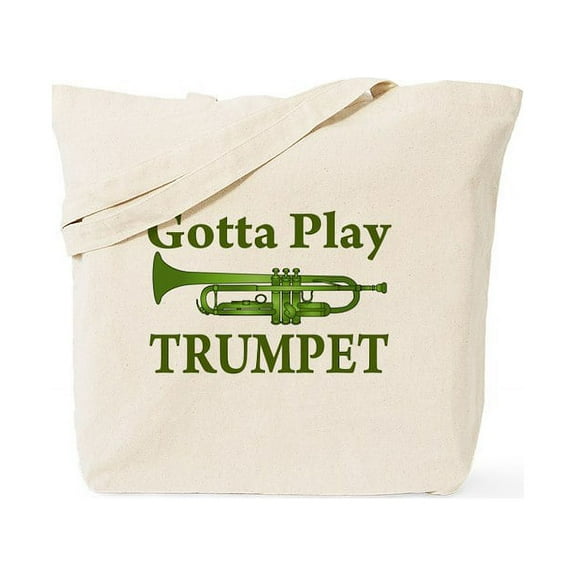 CafePress - Gotta Play Trumpet Tote Bag - Unisex Canvas Tote Bag, Beige, 1-Piece