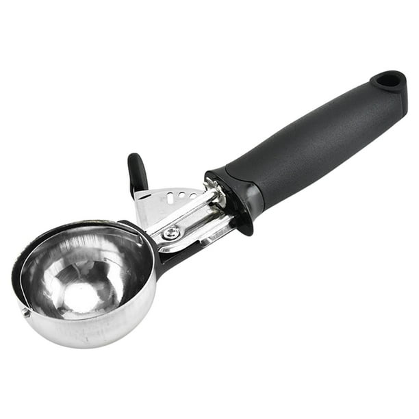 Cucharas para helado en acero inoxidable cuchara para helado con mango antideslizante para negro