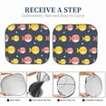 thumbnail image 3 of Yiaed Cute Puffer Fish Print Car Front Windshield Sun Shade,Foldable Anti-UV Car Sunshade for Front Window for Most Vehicles-Medium, 3 of 5