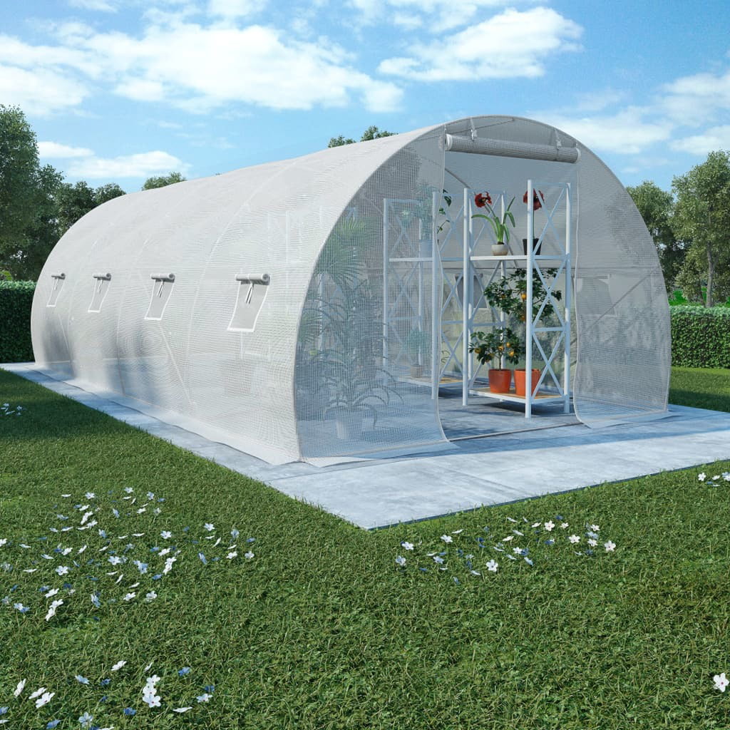 Large PVC Garden Walk-in Greenhouse Plant Cover 3 Tiers 12 Shelves Stands Green House skyning Greenhouse for Outdoors with Observation Windows 