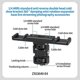 thumbnail image 5 of Dual Cold Shoe Mount Bracket 1/4 Arca for DSLR Camera LED Light Microphone Live Streaming Expansion, 5 of 5