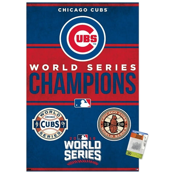 MLB Chicago Cubs - Champions 23 Wall Poster with Pushpins, 22.375" x 34"