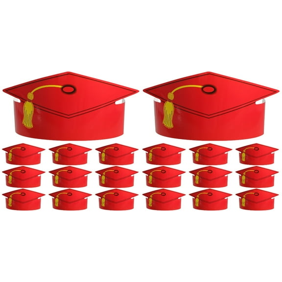 24 pcs  DIY Graduation  Hats Graduation Ceremony Party Paper Crowns Caps for Student