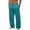 Turquoise, variant on Sweatpants For Men Drawstring Open Bottom Wide Leg Sweat Pants Casual Fashion Streetwear Athletic Lounge Pants