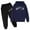 Navy3114, variant on ANINEO Boys Long Sleeve Hoodie Pants Outfit Sets With Letter Print Casual Pullover And Joggers Two Piece Kids For Daily Wear Birthday Child Clothes Sets