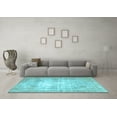thumbnail image 3 of Ahgly Company Indoor Rectangle Persian Light Blue Traditional Area Rugs, 5' x 8', 3 of 4