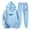 Light Blue, variant on Jogging Suits For Men 2 Piece Set Trend Street Letter Print Hoodies Sweatshirt And Joggers Sweatpants Set Casual Fall Pullover Suit Sets Winter Clothes Outfits