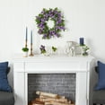 thumbnail image 4 of Nearly Natural Plastic All Occasion Wisteria Artificial Wreath, 18" (Multi-color), 4 of 4