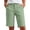 #03 Green 【Mix, Match & Rotate: Stock Up on Daily Colors】, variant on Women's Stretch Twill Bermuda Shorts with Pockets, Mid Rise Button Closure Chino Shorts, Casual Walking Hiking Summer Workwear, Multi Pocket Cotton Blend Shorts | VerBelle,Black L