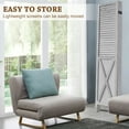 thumbnail image 5 of 67”H Wood Room Divider Screen with 6 Panels,Dual-hingers Folding Privacy Screens,Room Divider for Room Separation,Grey, 5 of 6