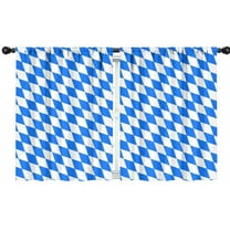 Blackout Kids Curtains,Blue White Checkerboard Checkered Pattern Childrens Insulated Curtains Set Of 2,Bedroom Essentials,Toddler Room Decor 42"x54"