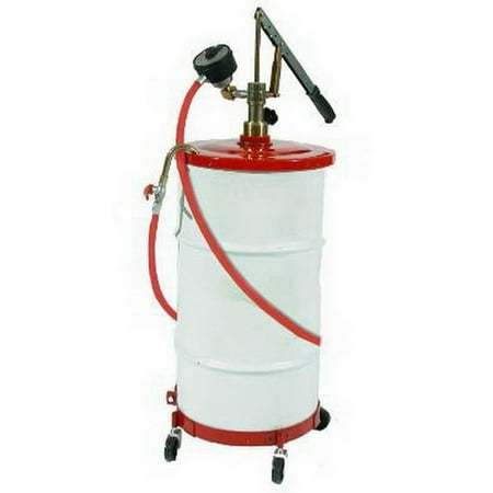 Pump Drum Cover - National Spencer Gear Lube Pump W/ Meter, Hose, Dolly & Cover For 16 Gallon Drum
