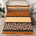 thumbnail image 2 of Homewish Cheetah Zebra Print Twin Sheet Sets 3pcs for Teens Female Men,Retro Vintage Aesthetic Twin Fitted Sheet Microfiber,Abstract Geometric Stripes Breathable Flat Sheet, 2 of 7