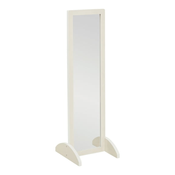 ECR4Kids Wooden Double-Sided Bi-Directional Mirror, Montessori Furniture, White Wash