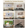 thumbnail image 3 of Bulletin Board x cm Decorative Felt PinBoard .cm Thick Foldable Photo Display Board with Self-Adhesive Tape Vision Board for School Home Kitchen Office Walls/Dark Camel, 3 of 7