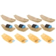 thumbnail image 1 of Miangastore Miniature Creative Fishing Boat Statues Assorted Color Resin 12Pcs 2x0.39in, 1 of 8