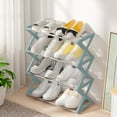 thumbnail image 6 of Miogawg Shoe Rack, Portable Folding Shoe Storage Rack, Without Installation Small Shoe Rack Perfect For Corridors, Bedrooms And Small Spaces (4 Tier), 6 of 6