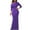 Purple, variant on Women's 2023 Fall Dresses Long Sleeve Maxi Dress for Wedding Guest Wrap V Neck A Line formal Evening Party Dresses,Purple XL