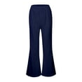 thumbnail image 3 of Gubotare Girls Dress Pants Girls Uniform Pants Teen School Flare Bell Bottoms (Dark Blue,Size 13-14 Years), 3 of 3
