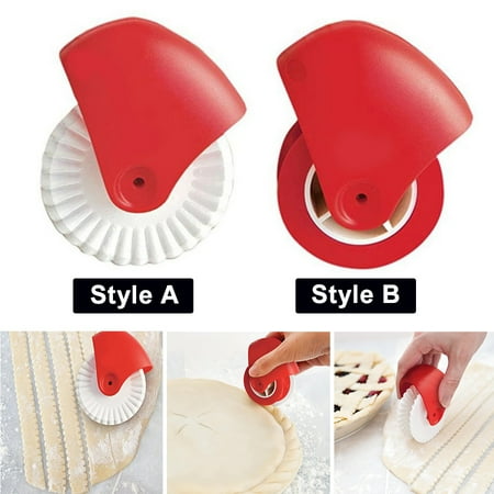 

Kaesi Pizza Lattice Noodle Dough Cutter Pastry Pie Wheel Roller Kitchen Baking Tool