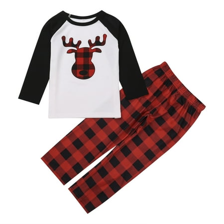 

Pybcvrrd Matching Family Pajamas Set Christmas Pjs Long Sleeve Holiday Sleepwear