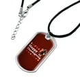 thumbnail image 2 of Happy Thanksgiving Turkey Military Dog Tag Pendant Necklace with Cord, 2 of 4