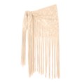 thumbnail image 4 of SRZYMJ Womens Lace Fringe Belly Dance Scarf Wrap Skirt Tribal Performance for Halloween Party One Size, 4 of 4