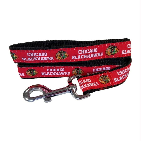 Pets First NHL Chicago Blackhawks Leash for Dogs & Cats, Medium. - Walk Cute & Stylish! The Ultimate Hockey Fan Leash!, 4 ft Long x 0.62 in Width, BHK-3031-MD