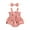 Pink Carrot, variant on Jxzom Newborn Baby Girls Summer Clothes Cherry/Carrot/Tree Print Sleeveless Ruffle Romper Smocked One-Piece Bodysuit Jumpsuit