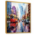 thumbnail image 2 of Designart "Urban Spectrum Mosaic" New York City Floater Framed Wall Decor, 2 of 5