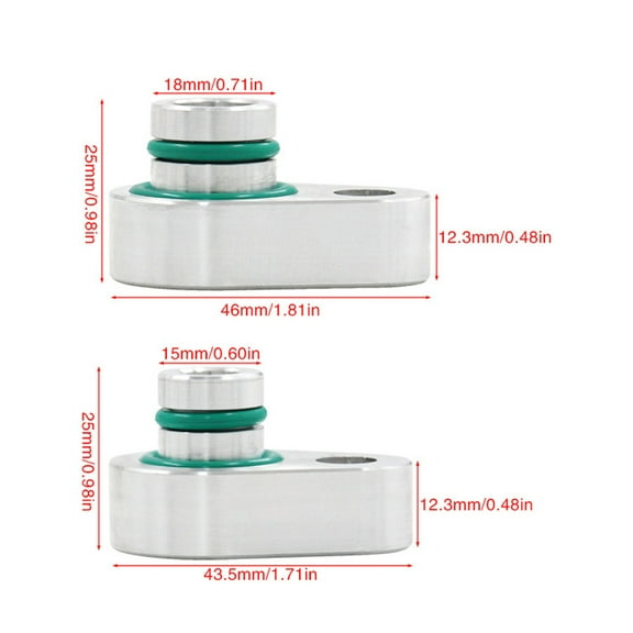 Acaigel 2PCS Rear A/C Block off Kit Aluminum Alloy for Ford Explorer 2010-2018