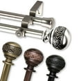 thumbnail image 2 of InStyleDesign  Nadine Adjustable Double Curtain Rod satin nickel 66-120 inch, 2 of 5