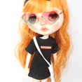 thumbnail image 2 of Doll Casual Outfit camiseta estampada de moda para 1/6 blythe doll dress up accesorio negro Magideal Doll Casual Outfit, 2 of 7