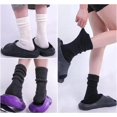 thumbnail image 4 of HSHDLDF Chaussettes pour Femmes Chaussettes Rétro Décontractées Côtelées Lot de 5, 4 of 7