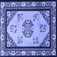 thumbnail image 1 of Ahgly Company Indoor Square Oriental Blue Asian Inspired Area Rugs, 5' Square, 1 of 4