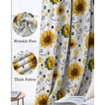 thumbnail image 3 of Sunflower Blackout Curtains for Bedroom Living Room Darkening Curtains 84 Inch Length 2 Panels Set Summer Botanical Farmhouse Floral Elegant Window Curtain Window Treatment Grommet Drapes 42"x84", 3 of 9