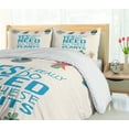 thumbnail image 5 of Ambesonne Saying Duvet Cover Sets, Minimal Whisper of Nature, 2-King, Sky Blue, 5 of 7