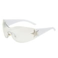 thumbnail image 1 of 2000S Wrap Around Fashion Rimless Sunglasses Frameless Shades For Outdoor Activities, 1 of 3