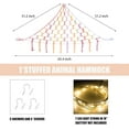 thumbnail image 5 of Stuffed Animal Hammock with LED Light, Toy Hammock for Stuffed Animals Storage for Kids Room Decor, Stuffed Animal Hammock Corner, 5 of 8