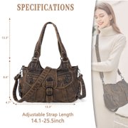 Angel Kiss Hobo Bags for Women Vegan Leather Shoulder Purses and Crossbody Ladies Tote Bags Purse