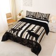 thumbnail image 2 of Manfei Woodland Deer Full Size Comforter Sets,Tall Pine Bedding Comforter Set,Brown,Black Reversible,3pcs,1 Comforter and 2 Pillowcases, 2 of 7