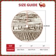 thumbnail image 2 of Rateoe Vineyard Landscape 1 Pattern Christmas Tree Skirt with Ties , Christmas Tree Decorations, Farmhouse Christmas Decor Xmas Holiday Decorations-30", 2 of 6