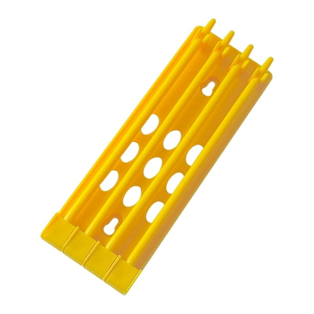 Soporte para piernas, 4 filas, estante de banda, marco de soporte, estante de almacenamiento para colgar en los accesorios, suministros de entrenamien Amarillo Salvador Dali Soporte de anillo de pata de paloma