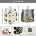 thumbnail image 2 of Yayeee Ashtray with Lid for Cigarette Smokeless Stainless Steel Home Ash Holder, Halloween Black Pumpkins, 2 of 7