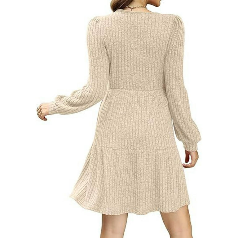 beige christmas dress women Beige Winter Knit Dress, Turtleneck Sweater Dress, Knit Sweater Dress for Women, Winter Maxi Dress, Warm Winter Dress,plus Size Winter Dress