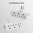 thumbnail image 2 of Cable Matters - Juego de 2 salidas de pared giratorios de 180 grados con 3 salidas, 2 of 7